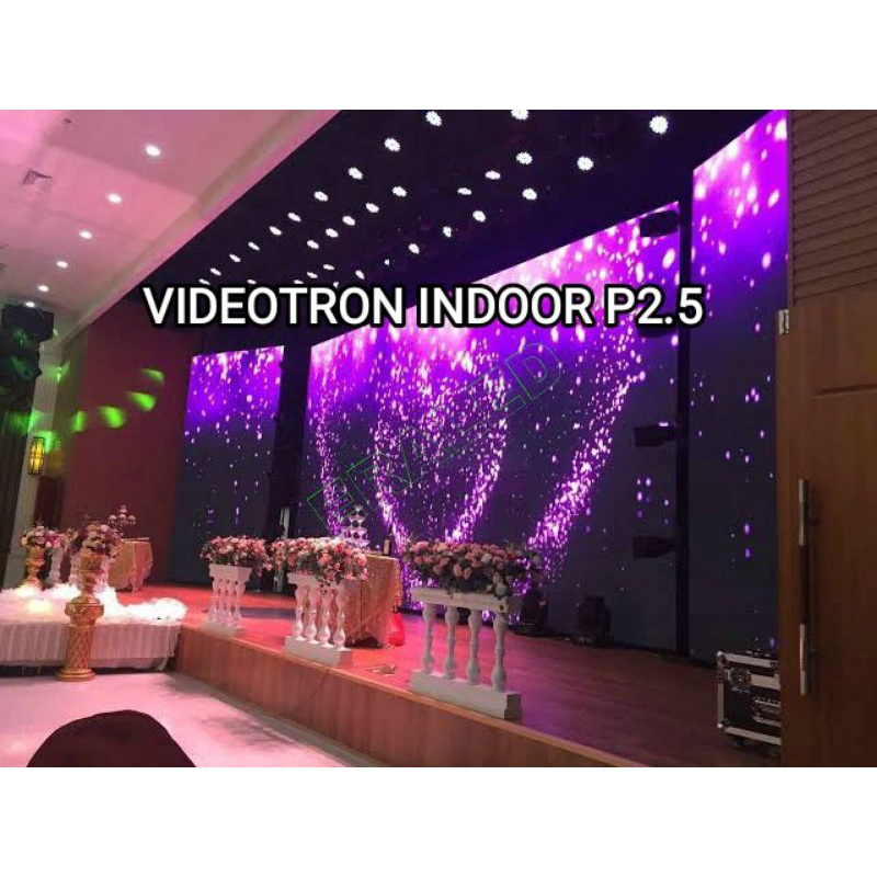 ukuran videotron indoor